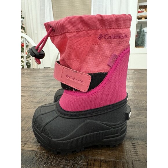 Columbia Toddler Pink Snow Boots Size 6 - Picture 3 of 8